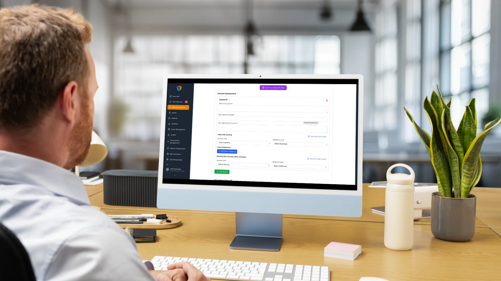 Creating a risk assessment in Safety Mate® with AI-suggested hazards and controls