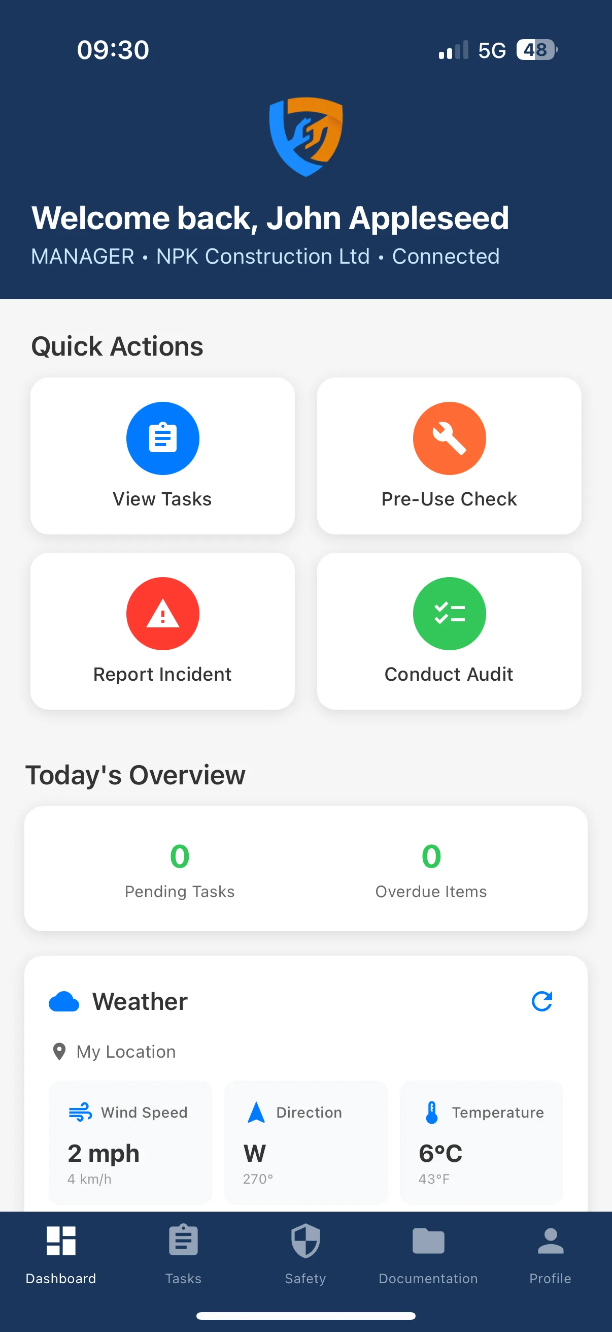 Mobile reporting view